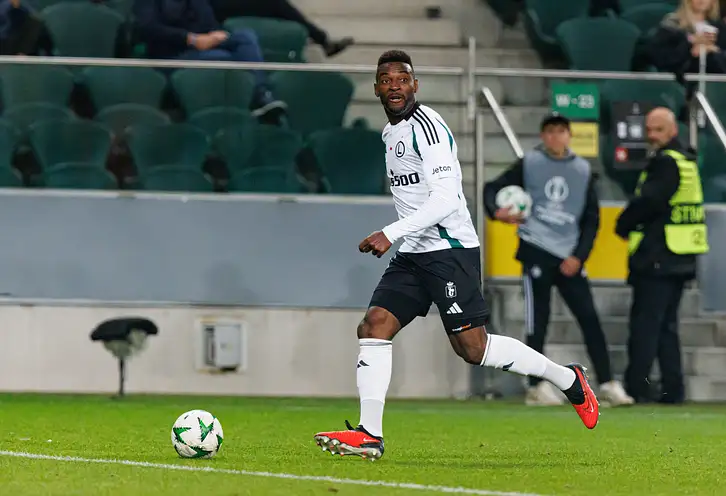 Nsame o murawie po meczu Legii z Radomiakiem